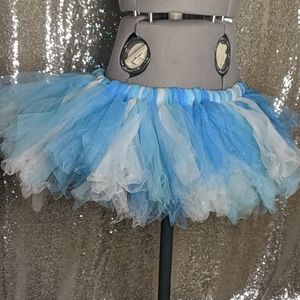 Blue & White mini rave tutu